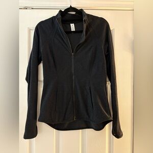 Yogalicious Heathered Black Athletic Jacket size M